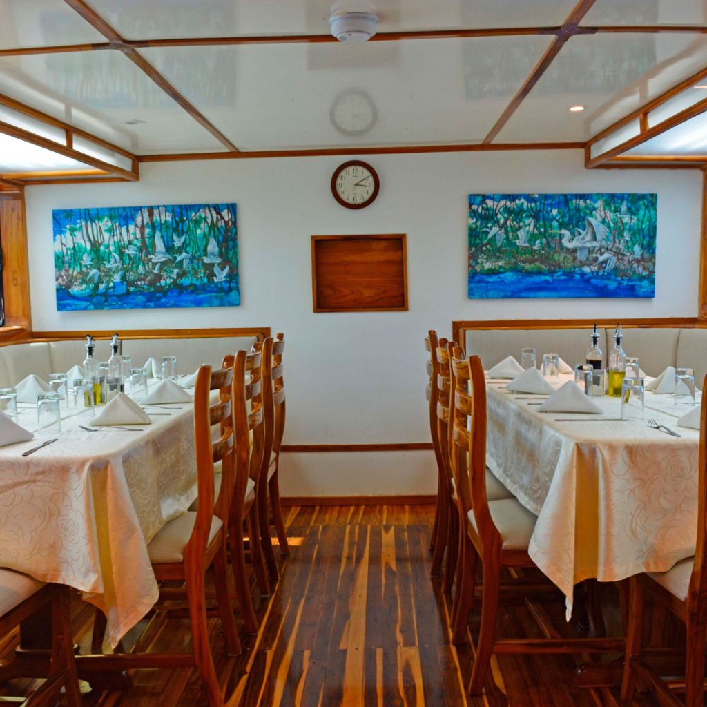 Dining Area Eden Galapagos Yacht