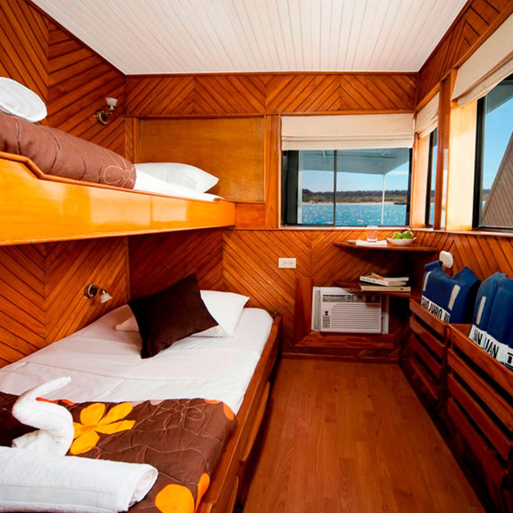 Upper Deck Cabin Estrella del Mar Galapagos Cruise