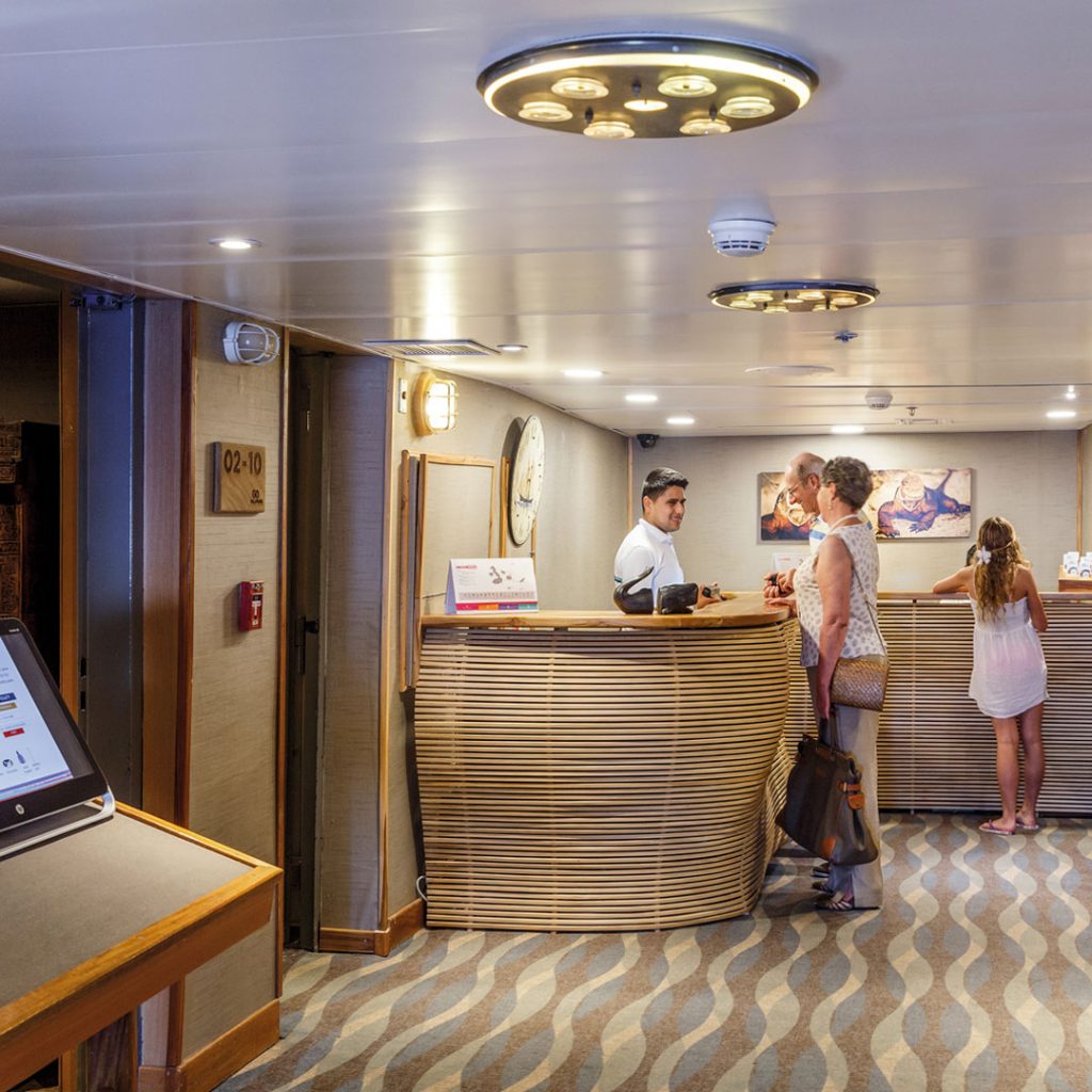 Reception Legend Galapagos Cruise