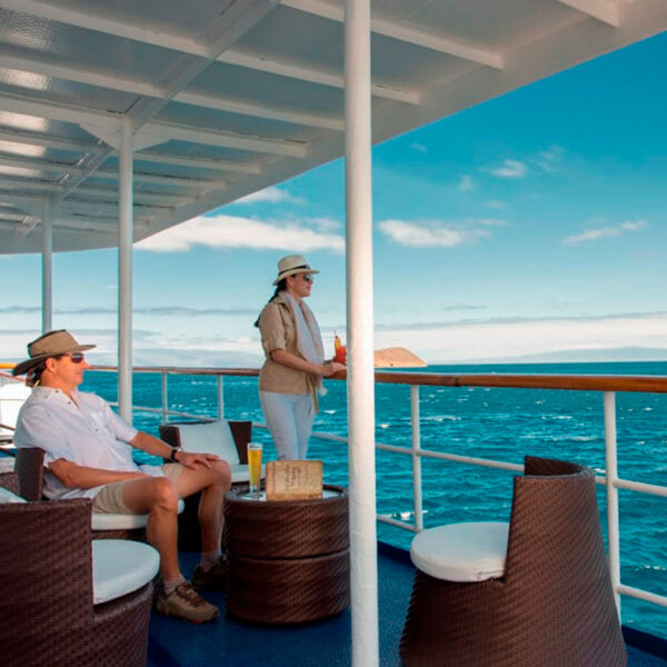 Outside Lounge Isabela II Galapagos Cruise