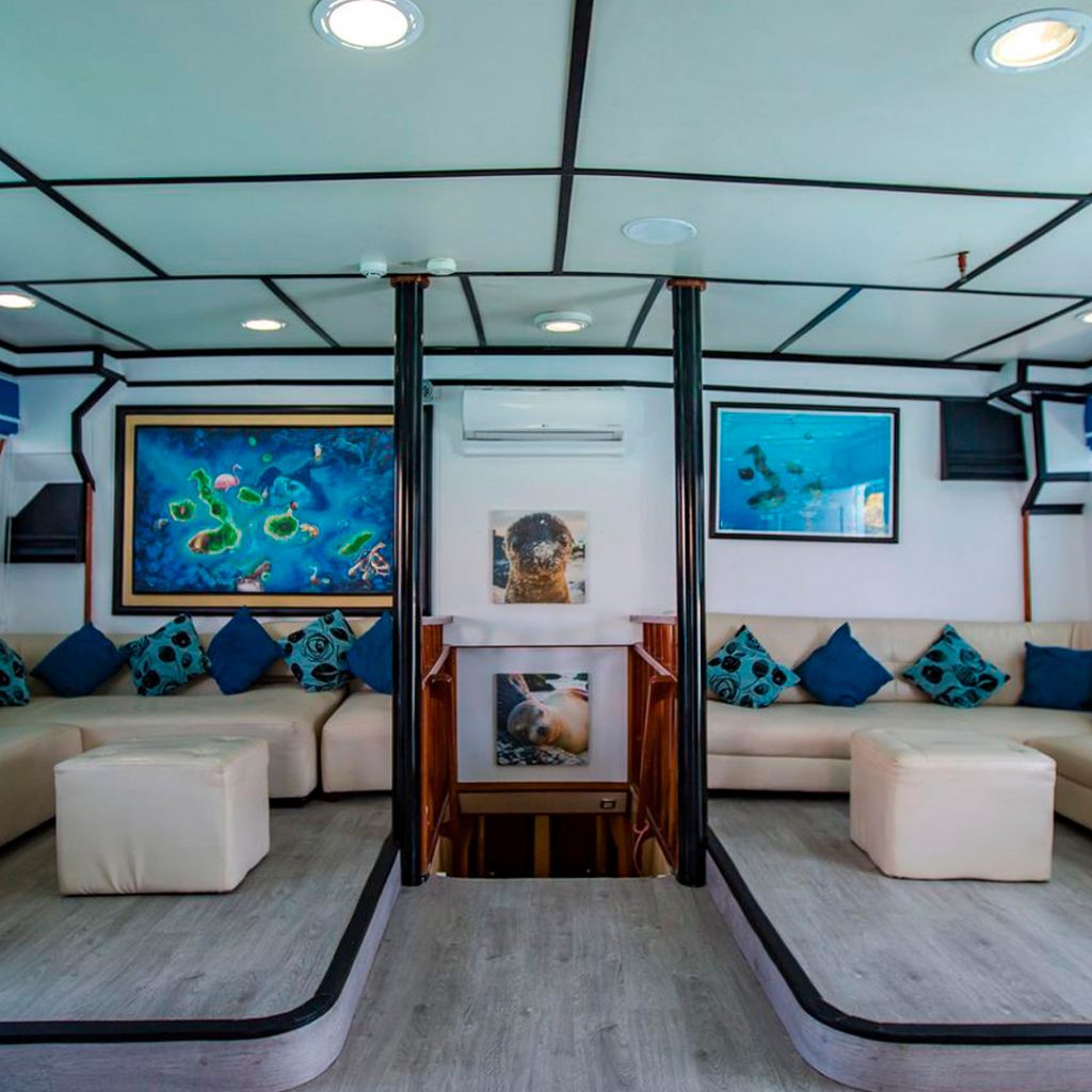 Yolita Galapagos Cruise Lounge Area