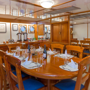 Dining Beluga Galapagos Cruise