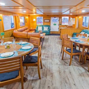 Living Room Cachalote Explorer Galapagos Cruise