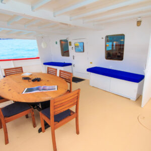 Lounge Cachalote Explorer Galapagos Cruise