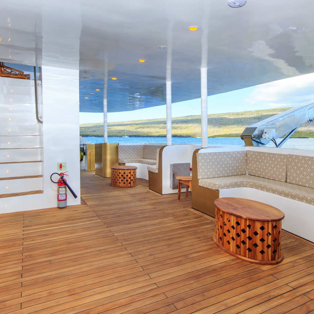 Reception Area Elite Galapagos Catamaran