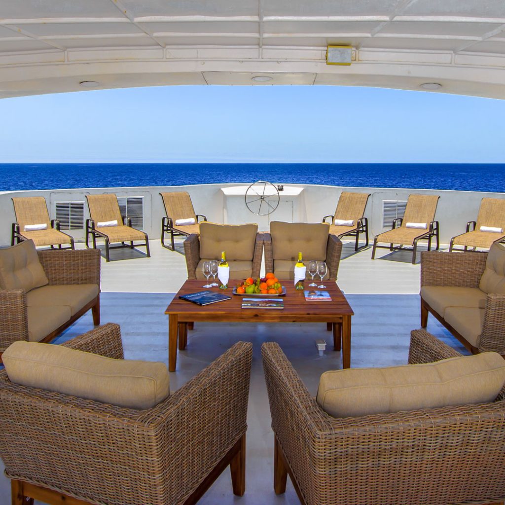Shaded Deck Treasure of Galapagos Cruise